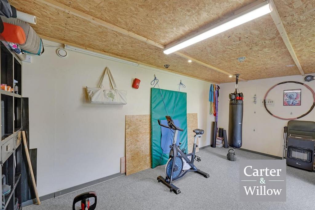 Outbuilding gym area