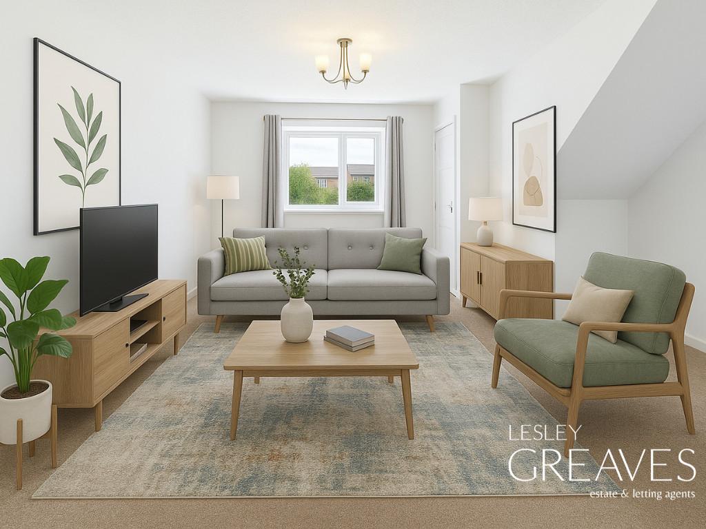 Living Room Virtually Staged