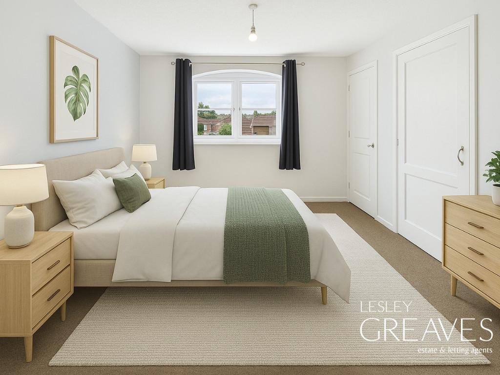 Bedroom One Virtually Staged