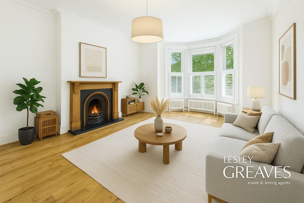 Living Room Virtually Staged