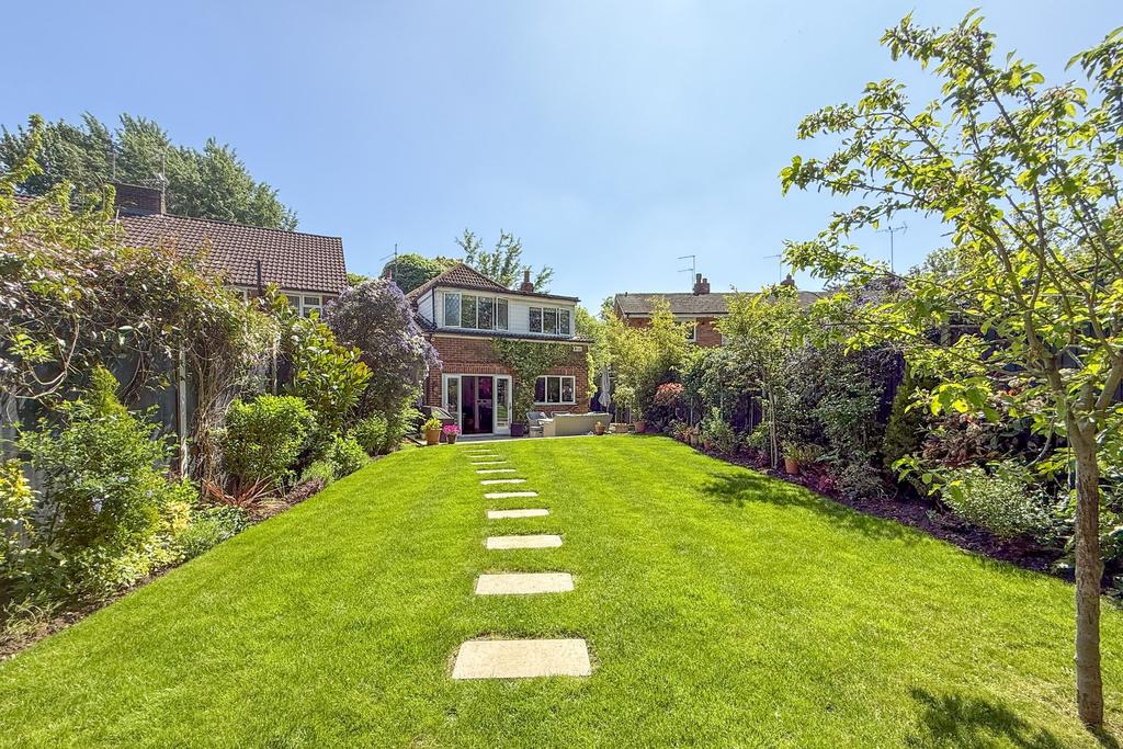 Garden view to house