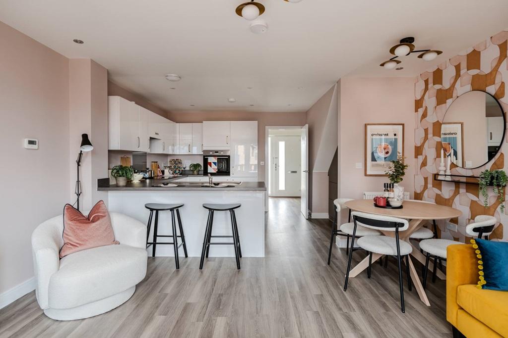 The open-plan layout is perfect for socialising...