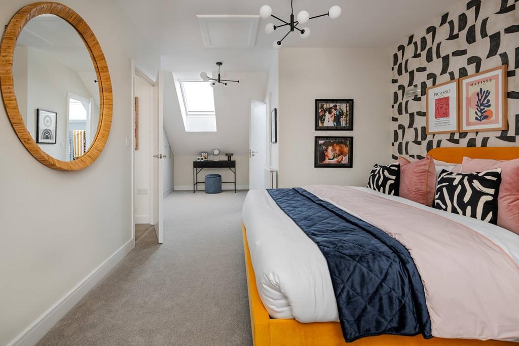 With a dressing area and en suite shower room...