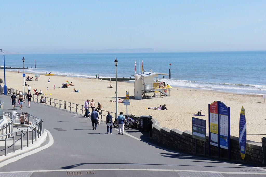 Boscombe Beach moments away!