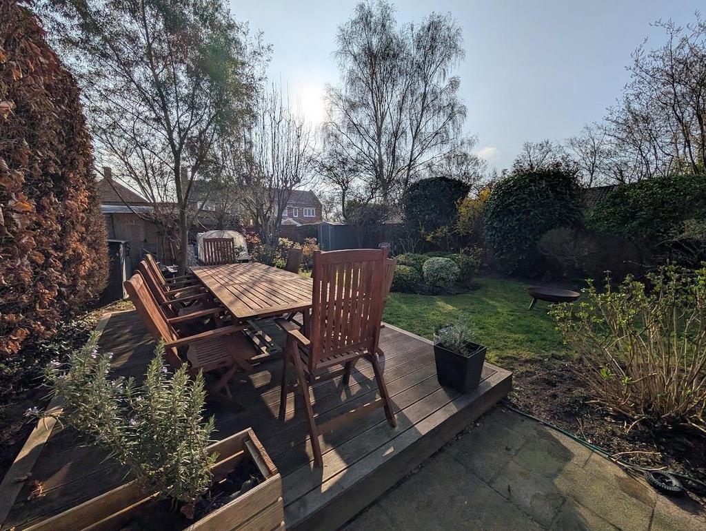 Patio view, garden