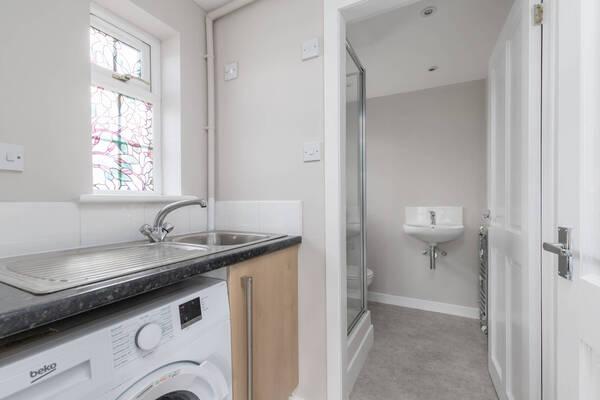 Utility leading into Shower room & Wc