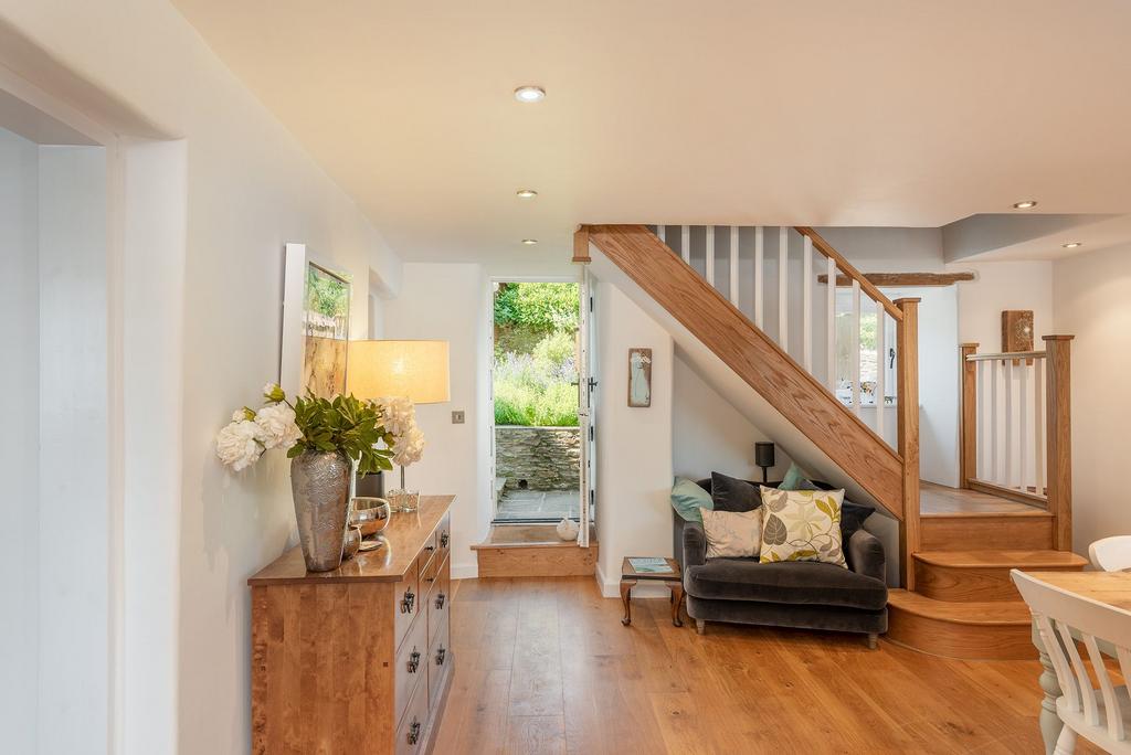 The Old Dairy, Stoke Fleming, Kitchen and Back...