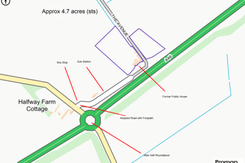 Farm for sale, Halfway House  Newark Road  Swinderby  Lincoln  LN6 9HN