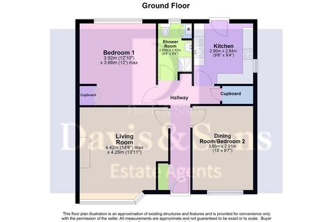 2 bedroom ground floor flat for sale, Waunfawr Gardens, Cross Keys, Newport. NP11
