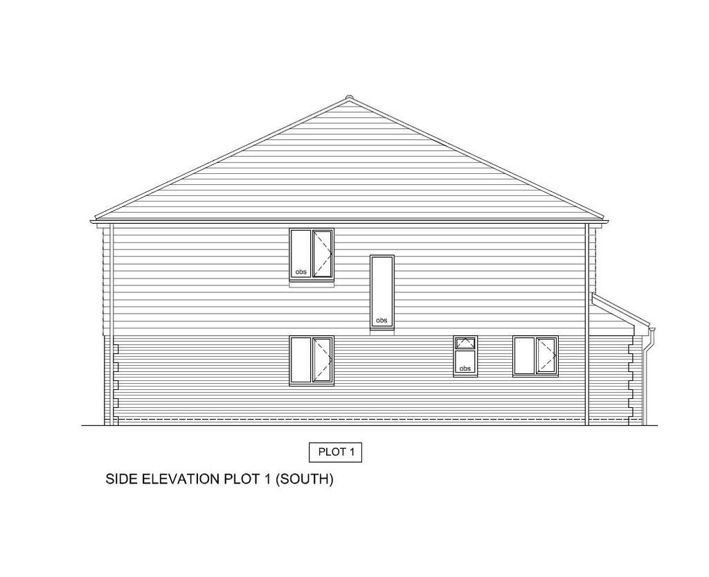 Plot One - Side Elevation