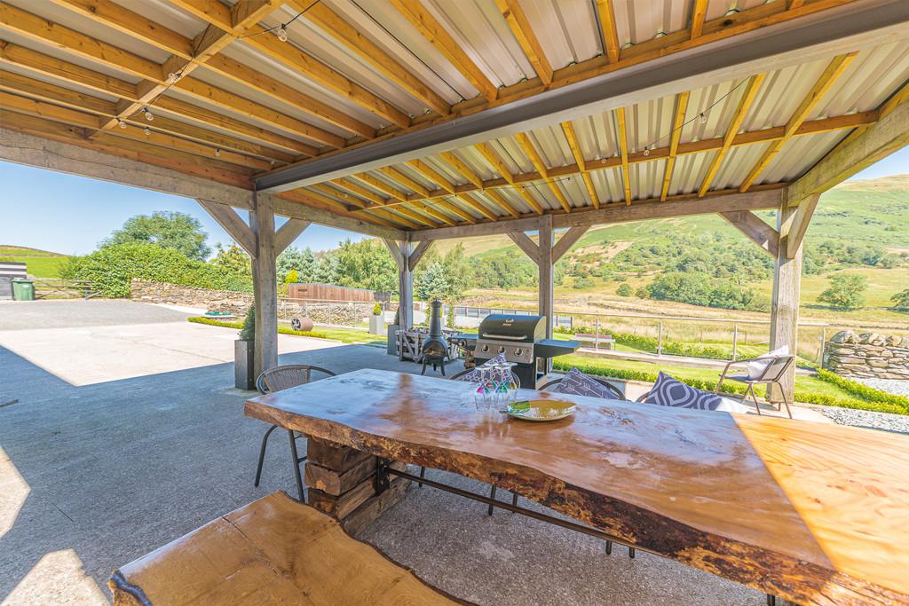 Outside dining area