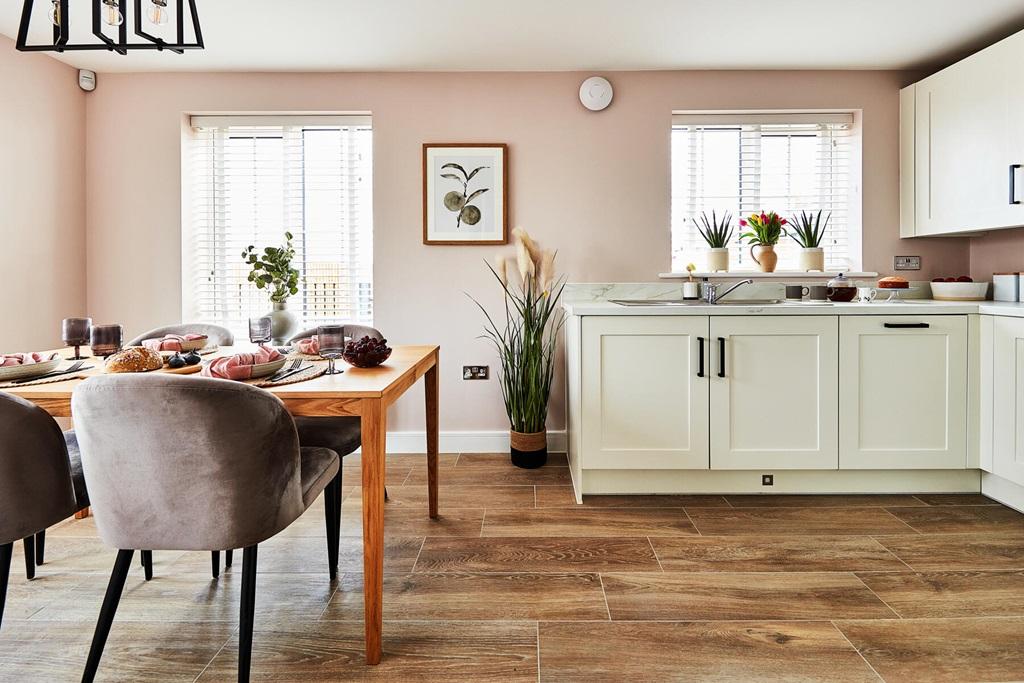 The kitchen/diner is a sociable space