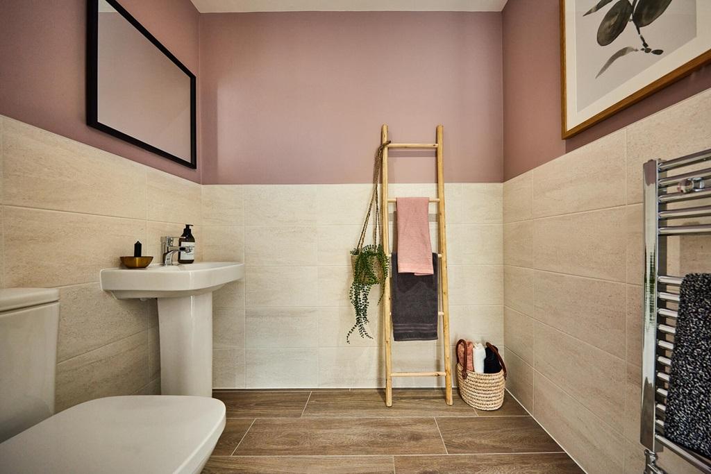 Downstairs you'll find a handy cloakroom