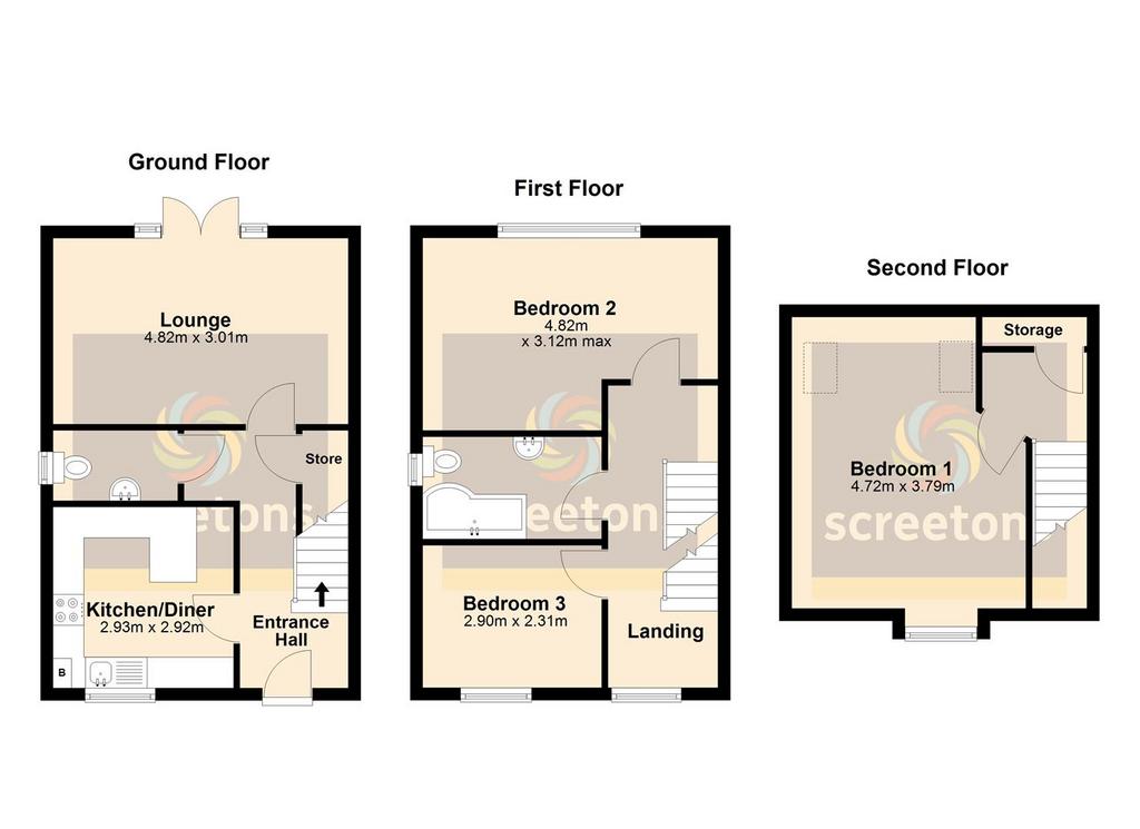 Badgers Lodge, Marshland Road, Moorends - all floo