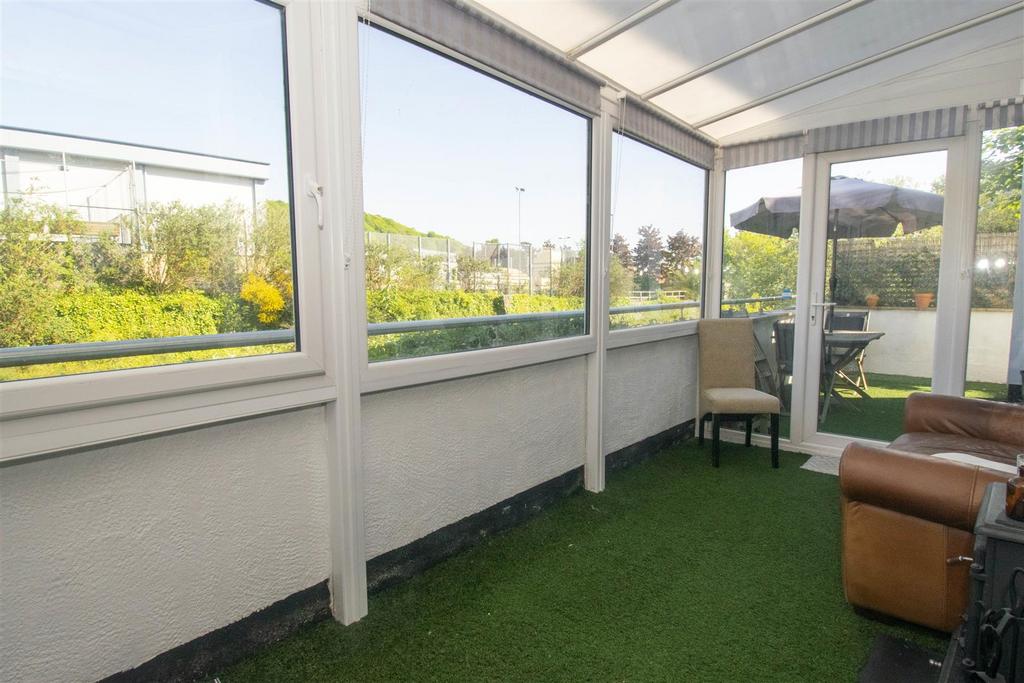Conservatory leading to garden