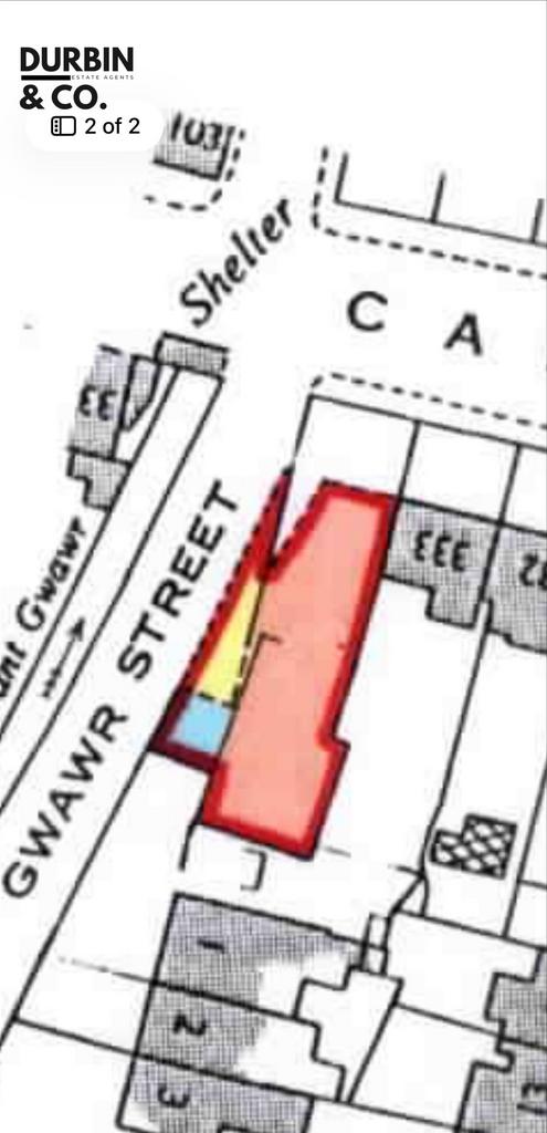 Land and garage adj Cardiff Rd - title plan