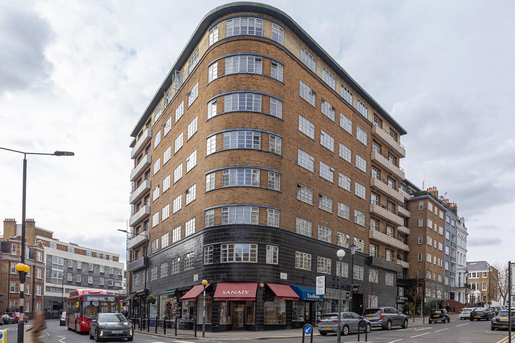 Apartment building facade, block of apartments