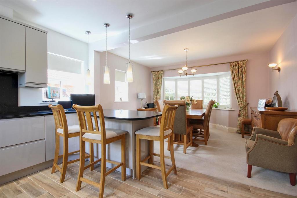 Combined day room and kitchen