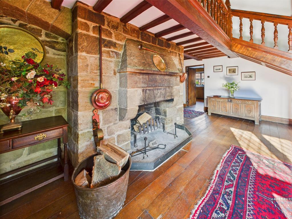Hall fireplace