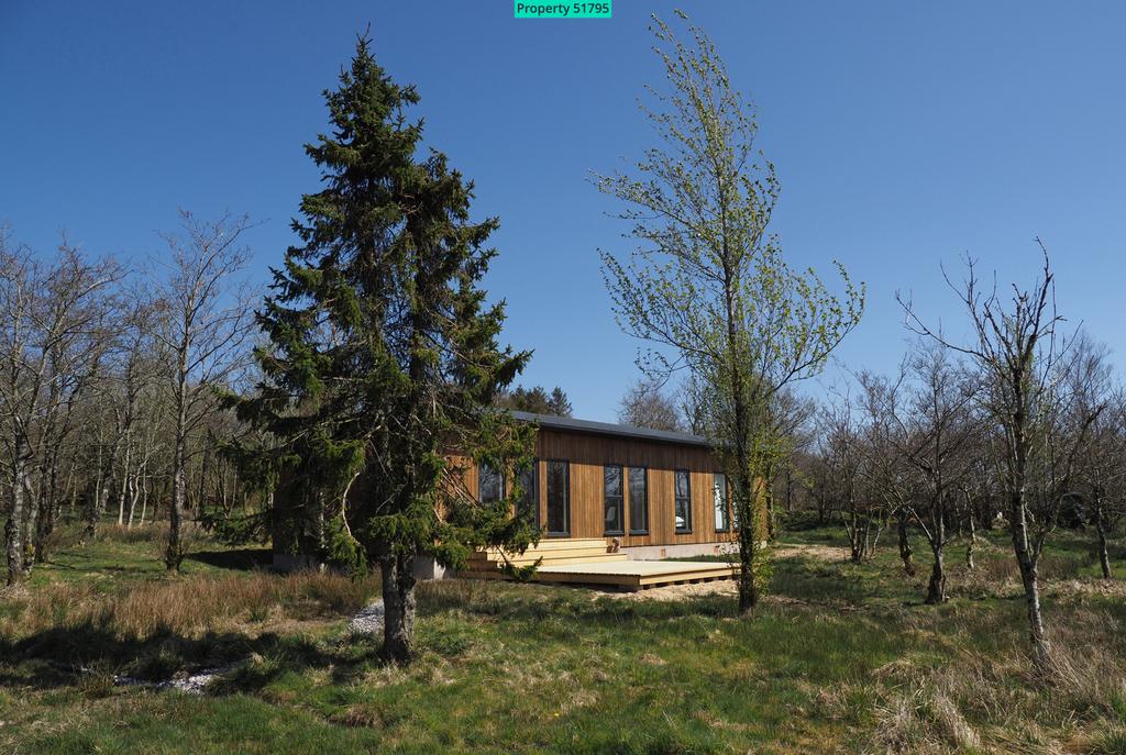 A holiday lodge near to construction completion