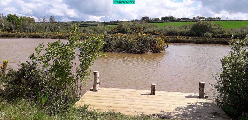Fishing jetty at one of the holiday lodge plots