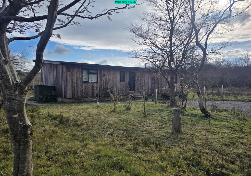 The approach to one completed holiday lodge