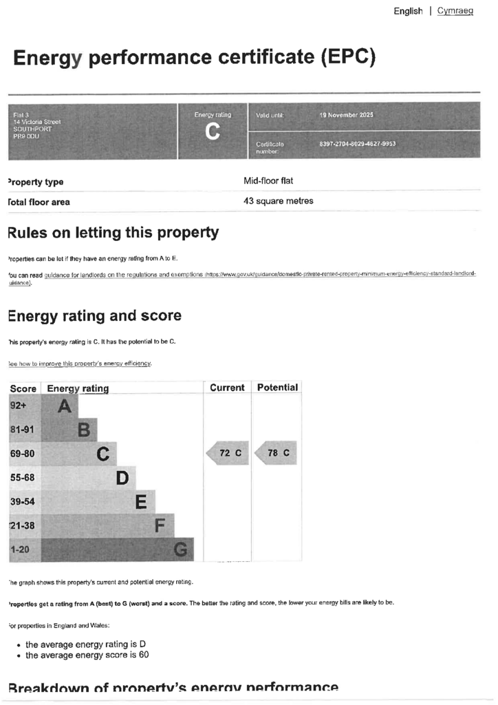 EPC Certificate