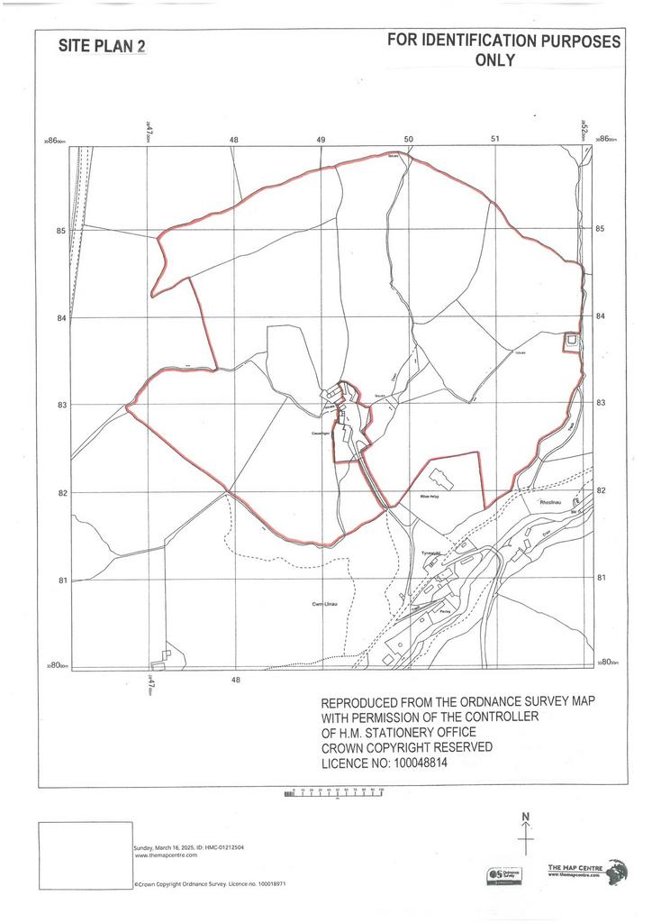 SITE PLAN 2 -Caeaethgen land