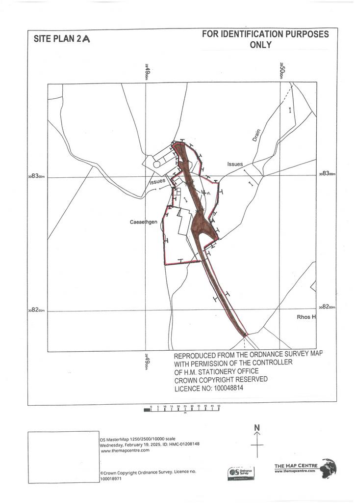 SITE PLAN 2 A -CAEAETHGEN retained homestead &amp; Ro W