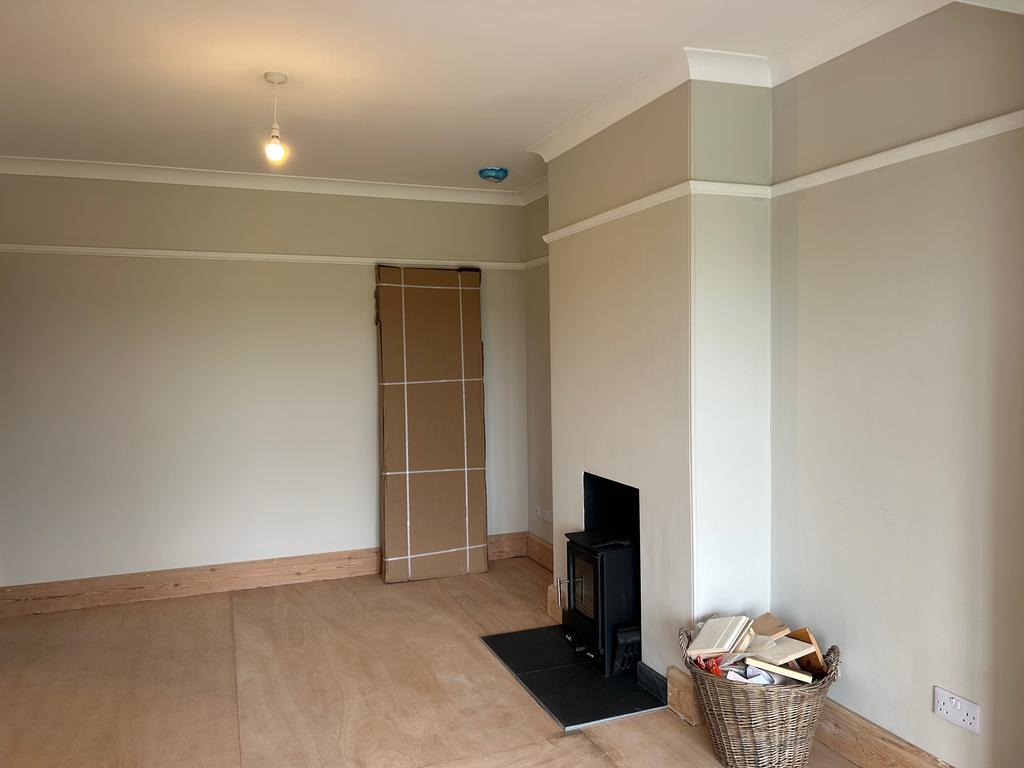 Sitting Room with wood burner