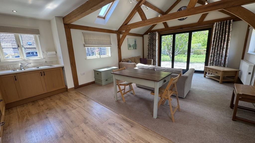 Living room and kitchen area