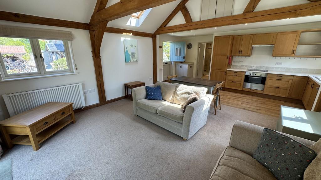 Living room and kitchen area