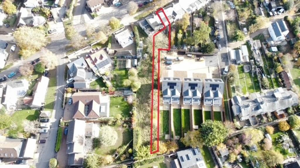 Aerial photo of plot