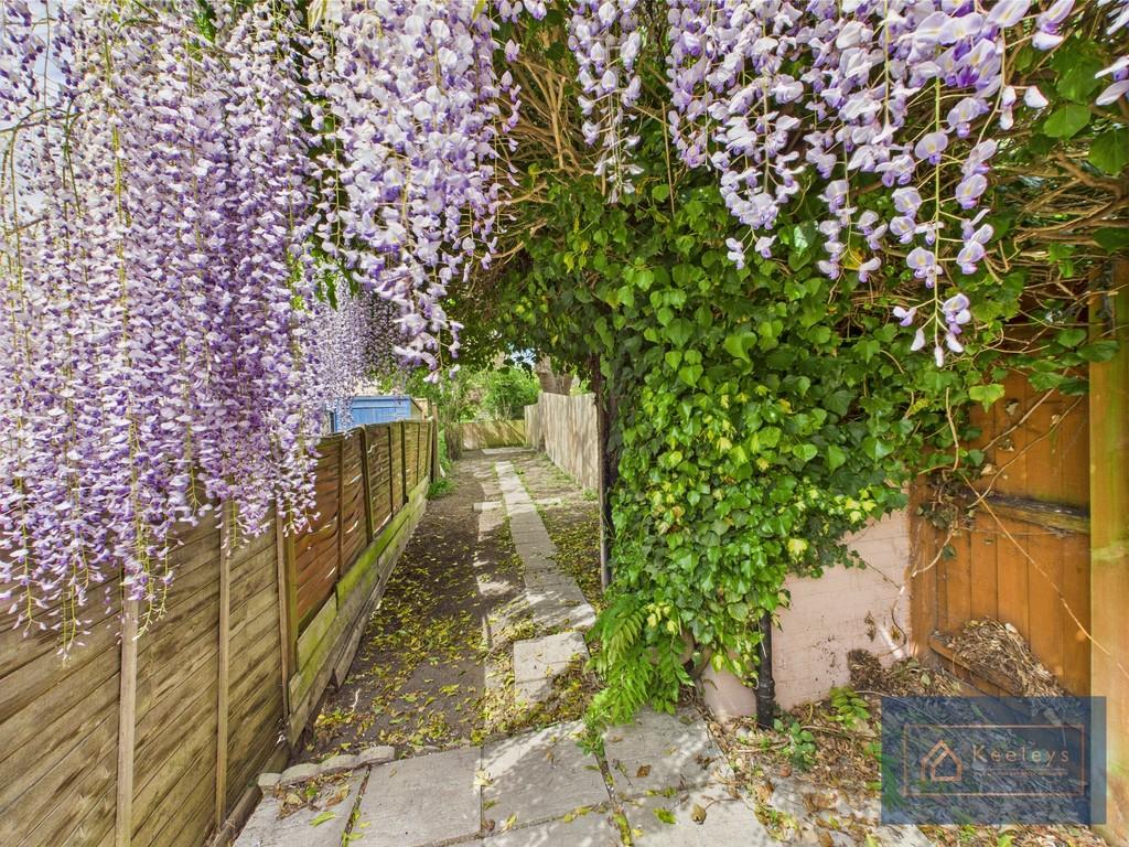 View down the garden