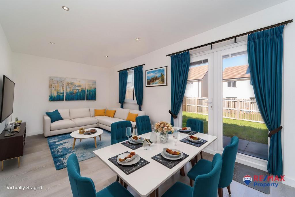 Virtually Staged Kitchen Diner
