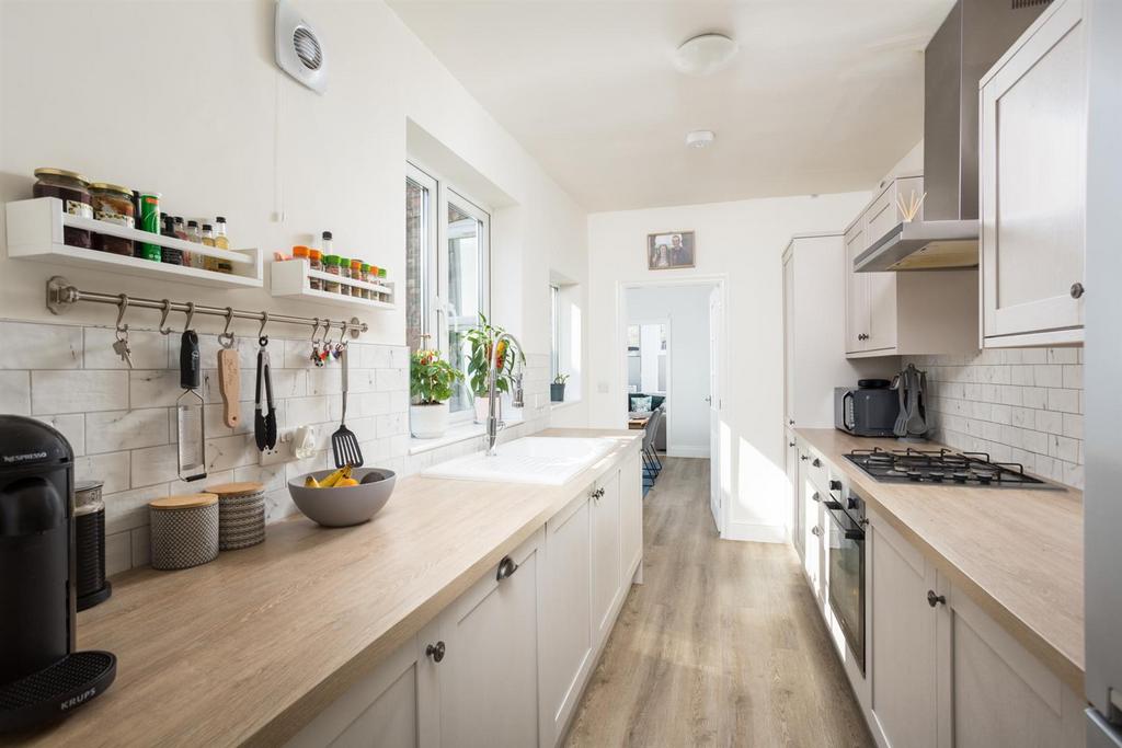 Kitchen through to Boot/Sun Room