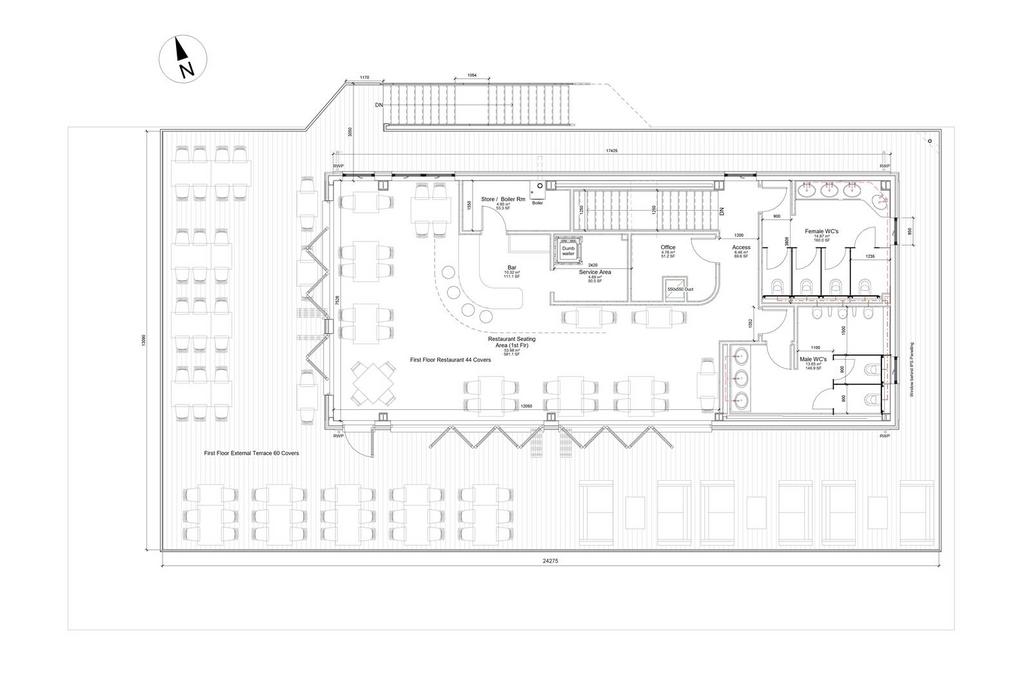 Totland Pier Head Restaurant - Upper Floor Plan