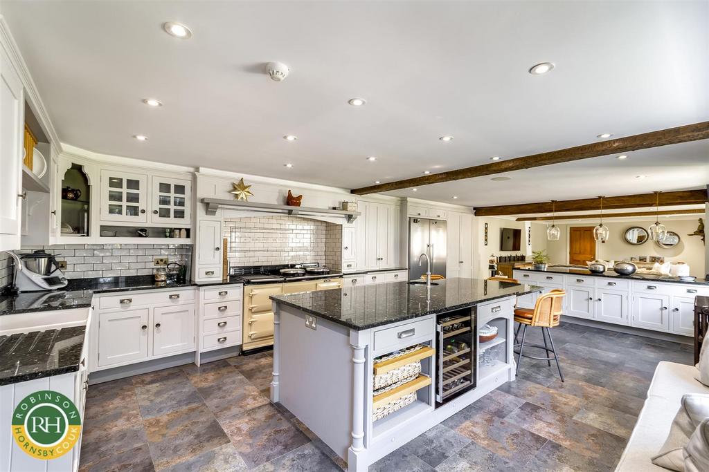 Open plan family kitchen