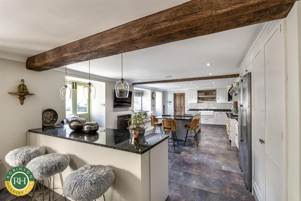 Open plan family kitchen