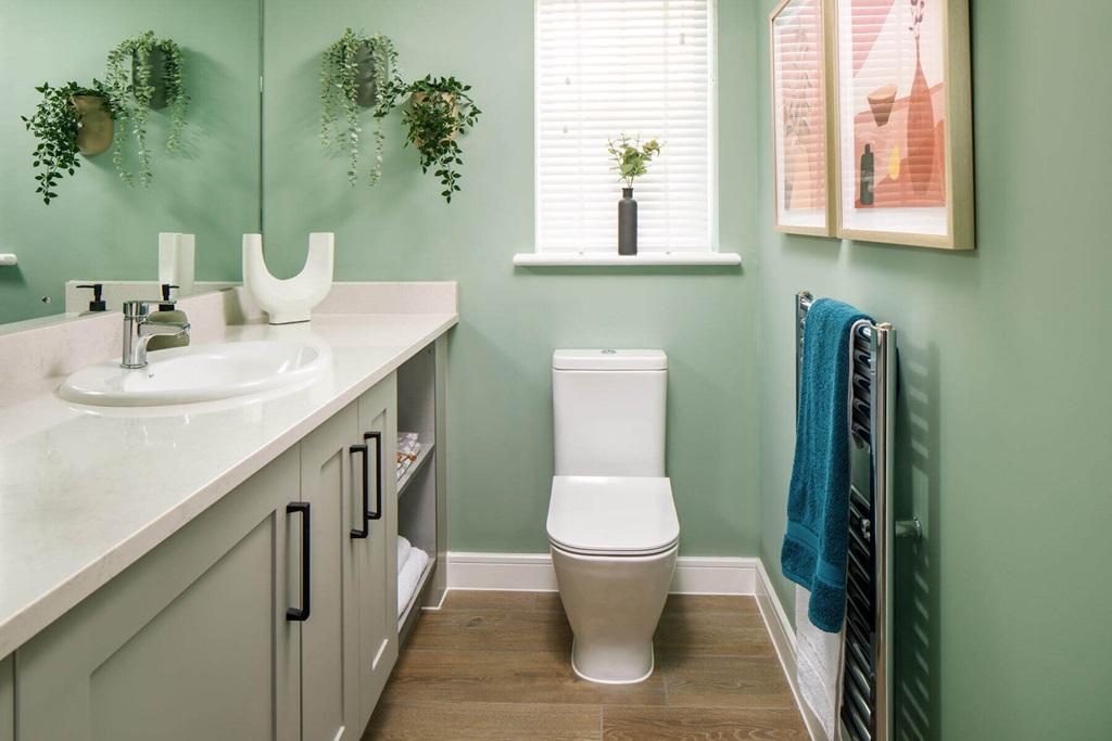 A guest cloakroom completes the ground floor