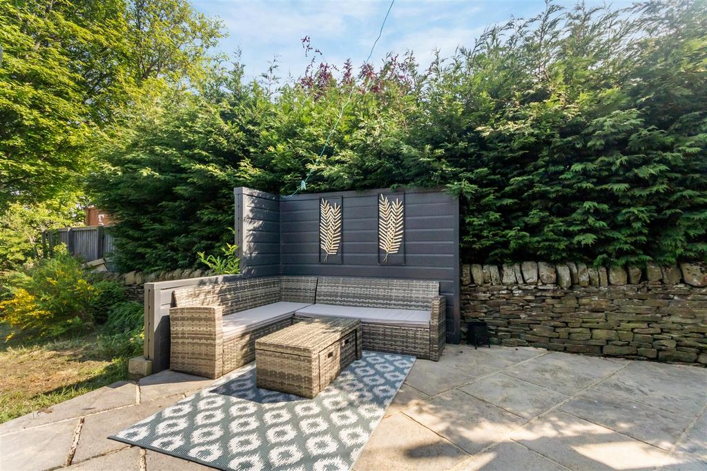 Private patio seating area