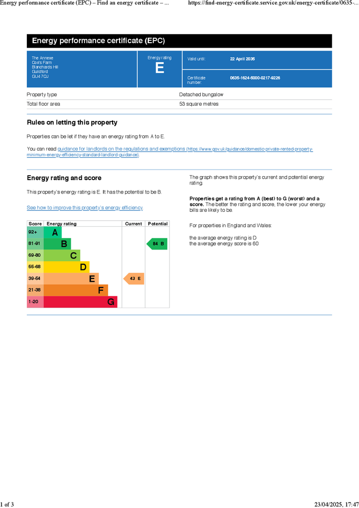 EPC - Cox's Farm Ann