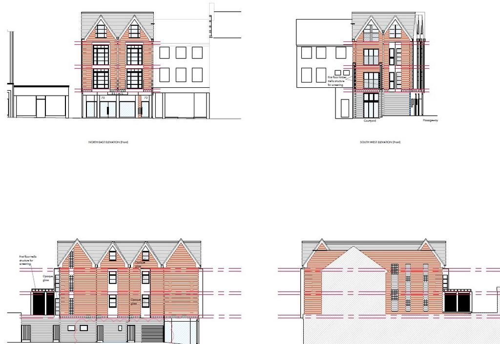 Proposed Elevations On Site