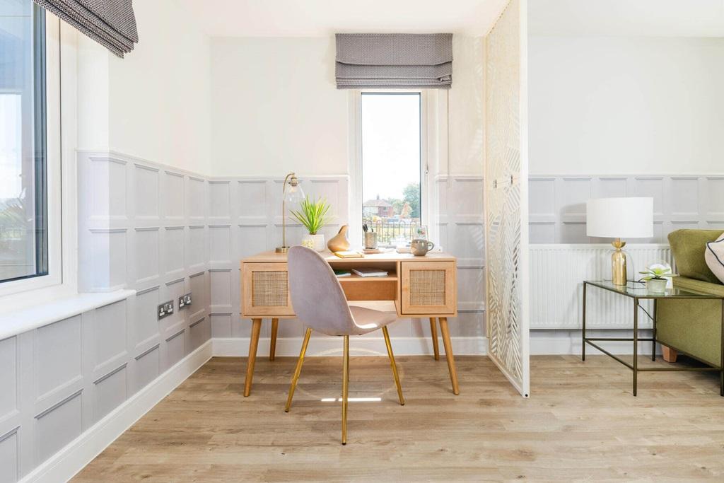The spacious lounge also offers space for home...