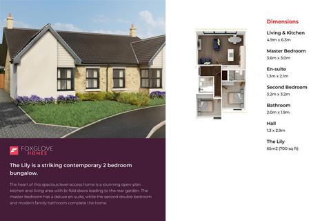2 bedroom semi-detached bungalow for sale, Plot 61, The Lily, Mere View Meadows, Hornsea