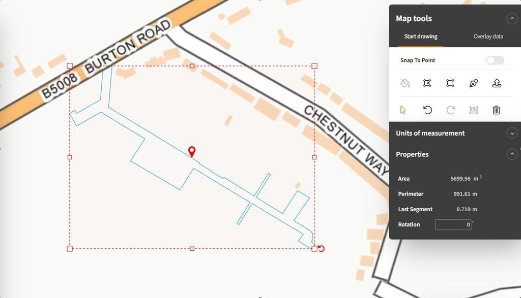 Screenshot of access path to plots