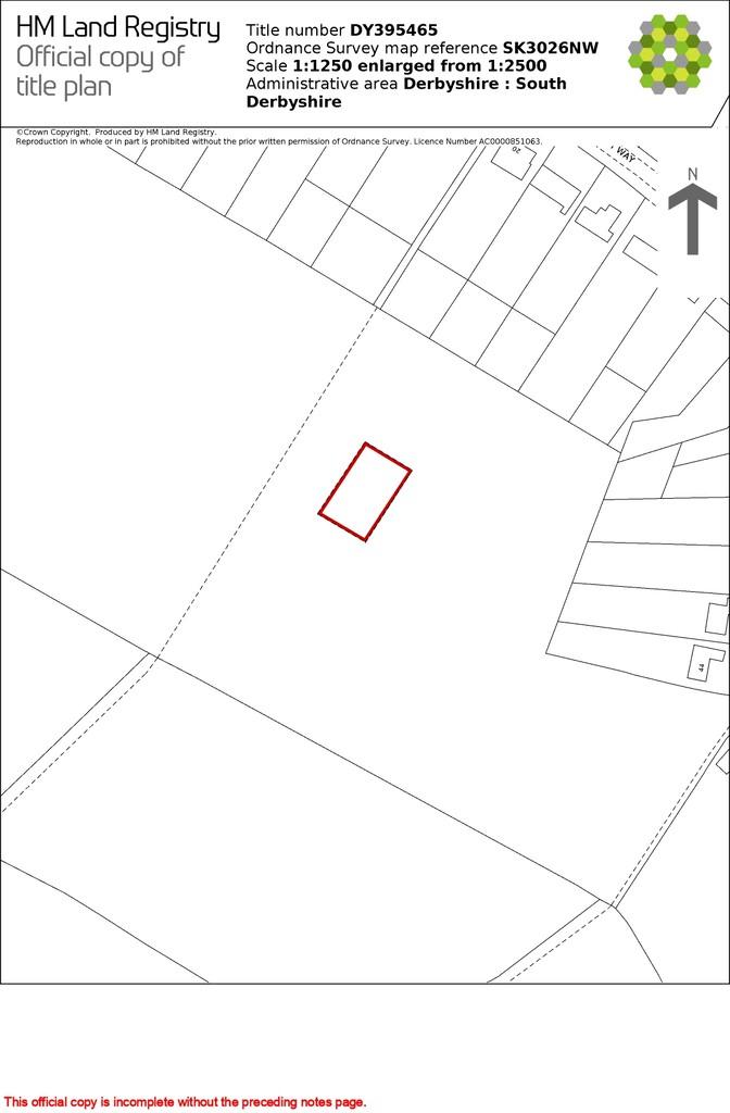 Official Copy (Title Plan) - DY395465 page-0002