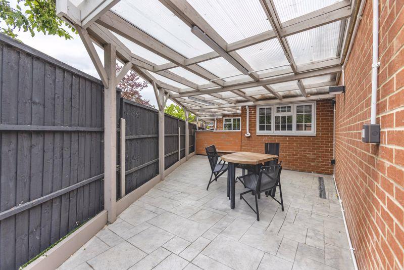 Covered patio area