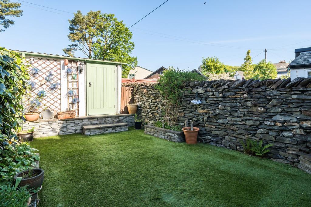 Rear Garden, Garage Entrance