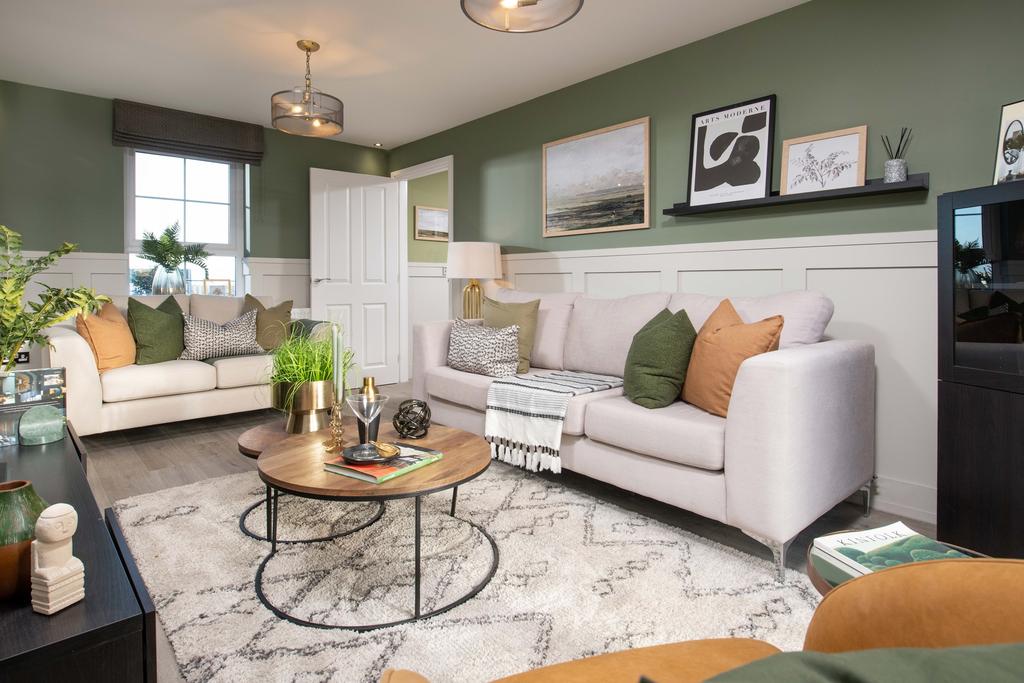 Internal view of the lounge in an Alderney...